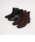 スクエア ストレッチ ショートブーツ 撥水