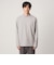 【WEB限定】JUST fit ウォームブレンド モックネック 長袖 カットソー -吸湿発熱-