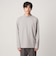 【WEB限定】JUST fit ウォームブレンド モックネック 長袖 カットソー -吸湿発熱-