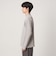 【WEB限定】JUST fit ウォームブレンド モックネック 長袖 カットソー -吸湿発熱-
