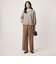 ［size SHORT/TALLあり］Daily Chic サキソニー ワイド パンツ