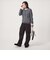 【WEB限定】＜at ease＞マルチボーダー ヘンリーネック カットソー