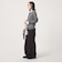 【WEB限定】＜at ease＞マルチボーダー ヘンリーネック カットソー