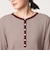 【WEB限定】＜at ease＞マルチボーダー ヘンリーネック カットソー