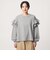 【WEB限定】＜at ease＞ソデ フリル ロングスリーブ プルオーバー カットソー