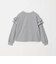 【WEB限定】＜at ease＞ソデ フリル ロングスリーブ プルオーバー カットソー