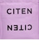 ＜CITEN＞ロゴ ステートメント プリントバッグ