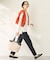 【ウエストゴム】7days裏起毛テーパードパンツ
