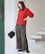 【6サイズ展開/ウエストゴム】ライトツイードパンツ