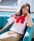 【Sサイズあり】オーガニックコットンスムース5分袖Tシャツ