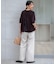 【CLASSY.2月号掲載/洗える】TRストレッチギャバ ワイドパンツ