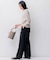 【CLASSY.2月号掲載/洗える】TRストレッチギャバ ワイドパンツ