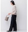 【CLASSY.2月号掲載/洗える】TRストレッチギャバ ワイドパンツ