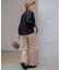 【CLASSY.2月号掲載/洗える】TRストレッチギャバ ワイドパンツ