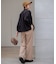 【CLASSY.2月号掲載/洗える】TRストレッチギャバ ワイドパンツ