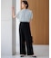 【VERY・CLASSY.・LEE掲載/セットアップ対応】トリアセダブルジョーゼット フルレングス パンツ