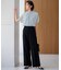 【VERY・CLASSY.・LEE掲載/セットアップ対応】トリアセダブルジョーゼット フルレングス パンツ