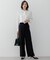 【VERY・CLASSY.・LEE掲載/セットアップ対応】トリアセダブルジョーゼット フルレングス パンツ