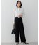 【VERY・CLASSY.・LEE掲載/セットアップ対応】トリアセダブルジョーゼット フルレングス パンツ