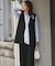 【VERY・CLASSY.・LEE掲載/セットアップ対応】トリアセダブルジョーゼット フルレングス パンツ