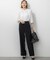 【VERY・CLASSY.・LEE掲載/セットアップ対応】トリアセダブルジョーゼット フルレングス パンツ