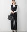 【VERY・CLASSY.・LEE掲載/セットアップ対応】トリアセダブルジョーゼット フルレングス パンツ