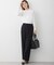 【VERY・CLASSY.・LEE掲載/セットアップ対応】トリアセダブルジョーゼット フルレングス パンツ