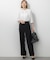 【VERY・CLASSY.・LEE掲載/セットアップ対応】トリアセダブルジョーゼット フルレングス パンツ