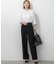 【VERY・CLASSY.・LEE掲載/セットアップ対応】トリアセダブルジョーゼット フルレングス パンツ