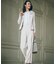 【VERY・CLASSY.・LEE掲載/セットアップ対応】トリアセダブルジョーゼット フルレングス パンツ
