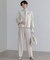 【VERY・CLASSY.・LEE掲載/セットアップ対応】トリアセダブルジョーゼット フルレングス パンツ