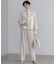 【VERY・CLASSY.・LEE掲載/セットアップ対応】トリアセダブルジョーゼット フルレングス パンツ