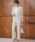 【VERY・CLASSY.・LEE掲載/セットアップ対応】トリアセダブルジョーゼット フルレングス パンツ