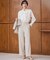 【VERY・CLASSY.・LEE掲載/セットアップ対応】トリアセダブルジョーゼット フルレングス パンツ