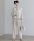 【VERY・CLASSY.・LEE掲載/セットアップ対応】トリアセダブルジョーゼット フルレングス パンツ