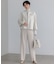 【VERY・CLASSY.・LEE掲載/セットアップ対応】トリアセダブルジョーゼット フルレングス パンツ