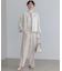 【VERY・CLASSY.・LEE掲載/セットアップ対応】トリアセダブルジョーゼット フルレングス パンツ