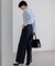 【VERY・CLASSY.・LEE掲載/セットアップ対応】トリアセダブルジョーゼット フルレングス パンツ