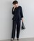 【VERY・CLASSY.・LEE掲載/セットアップ対応】トリアセダブルジョーゼット フルレングス パンツ