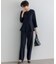 【VERY・CLASSY.・LEE掲載/セットアップ対応】トリアセダブルジョーゼット フルレングス パンツ