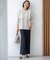 【VERY・CLASSY.・LEE掲載/セットアップ対応】トリアセダブルジョーゼット フルレングス パンツ