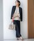 【VERY・CLASSY.・LEE掲載/セットアップ対応】トリアセダブルジョーゼット フルレングス パンツ