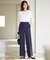 【VERY・CLASSY.・LEE掲載/セットアップ対応】トリアセダブルジョーゼット フルレングス パンツ