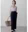 【VERY・CLASSY.・LEE掲載/セットアップ対応】トリアセダブルジョーゼット フルレングス パンツ