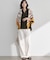 【見上愛さん・滝沢眞規子さん着用/VERY・Oggi掲載】23区DENIM ストレッチ ワイドパンツ