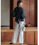 【CLASSY.11月号掲載/洗える】ドライ2WAYストレッチ ワイドパンツ
