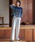 【CLASSY.11月号掲載/洗える】ドライ2WAYストレッチ ワイドパンツ