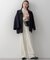 【Oggi1月号/CLASSY.11月号掲載】ウーステッドウール リブタートルネック ニット