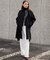 【Oggi1月号/CLASSY.11月号掲載】ウーステッドウール リブタートルネック ニット