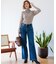 【Oggi1月号/CLASSY.11月号掲載】ウーステッドウール リブタートルネック ニット